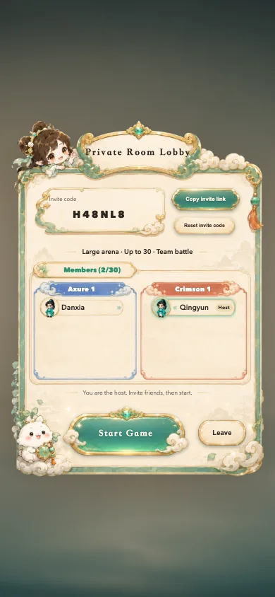 Current Small World team lobby